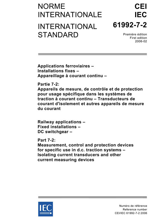 Cover IEC 61992-7-2:2006